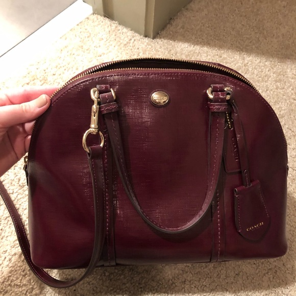 Coach Handbags - Burgundy Women’s Coach Purse
